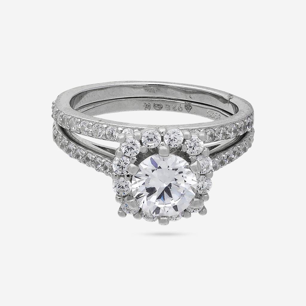 Plated Party 92.5 Sterling Silver Finger Ring -194135 : 457919