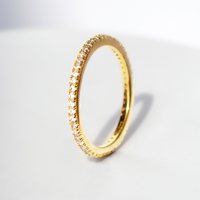Synergy Ring-18K Gold Vermeil Sterling Silver : TSRI-SYN-12-18G-11023
