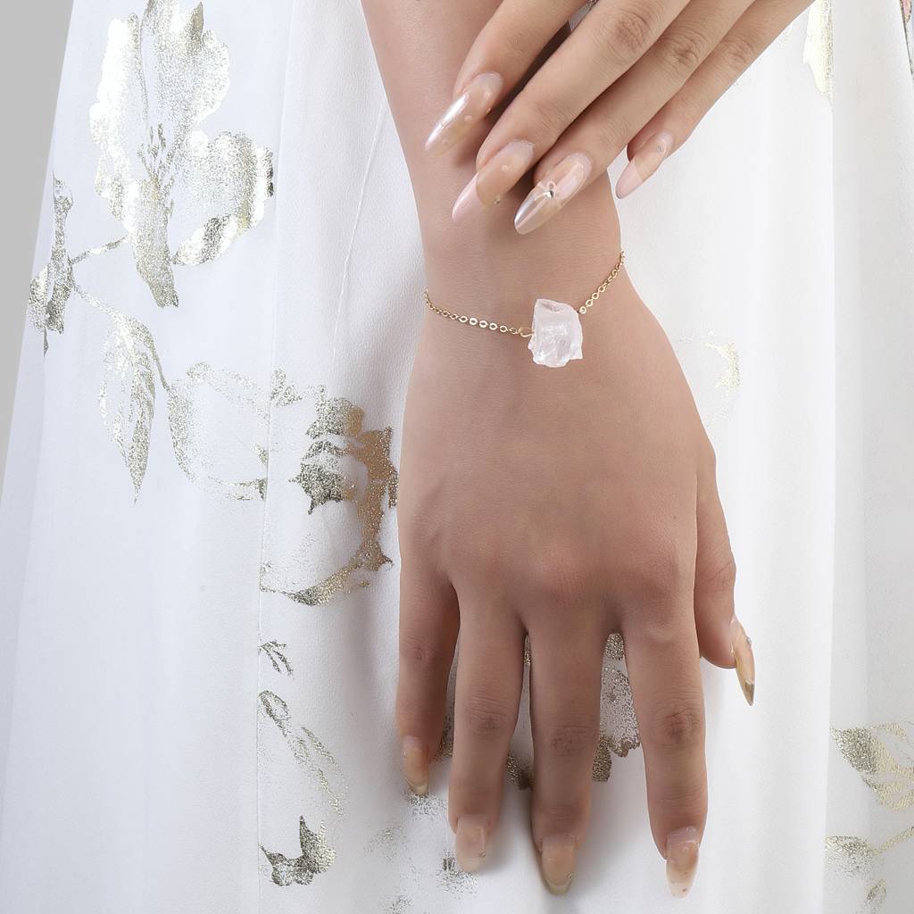 Stone Of Feminine Bracelet : BS14200-G-WHT