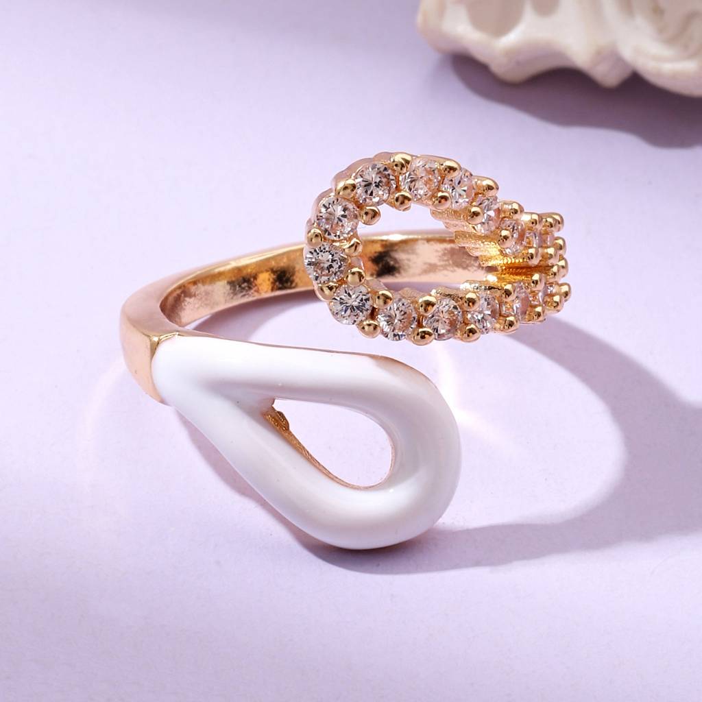 Diamond Loop Gold Ring : RS12890