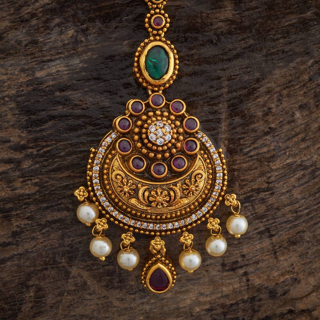 Kushal'S Fashion Jewellery Plated Ethnic Antique Maang Tikka-173514 : 416671