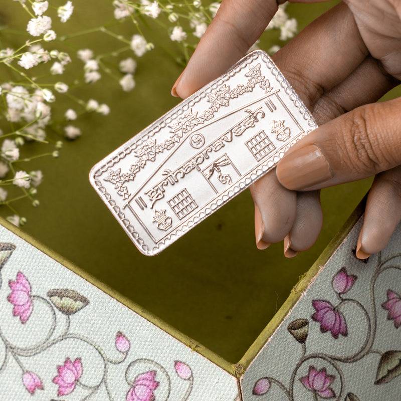 Silver Moments Card Set  -  Grihapravesh - 10 Grams : COIMOMGP1_Gold