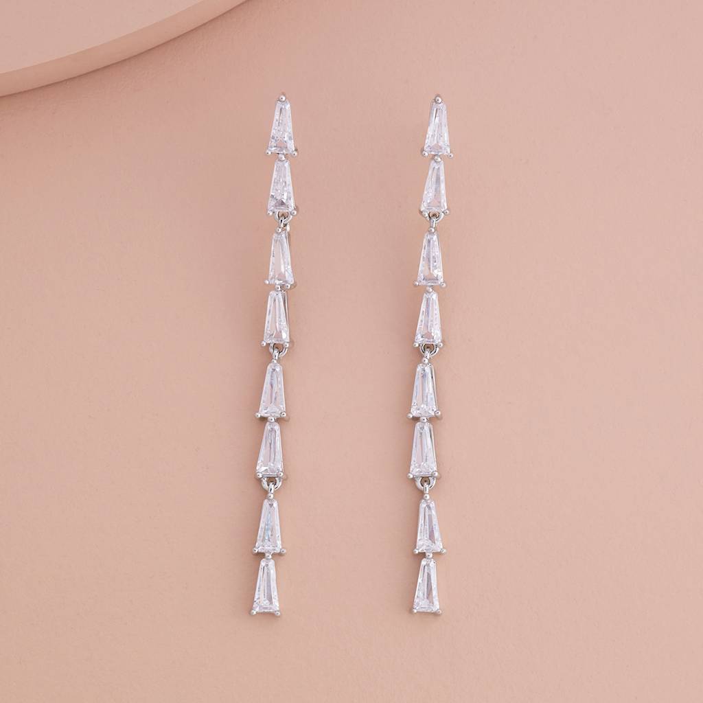 Kushal'S Fashion Jewellery Party Trendy Zircon Drop Earrings-183696 : 438556