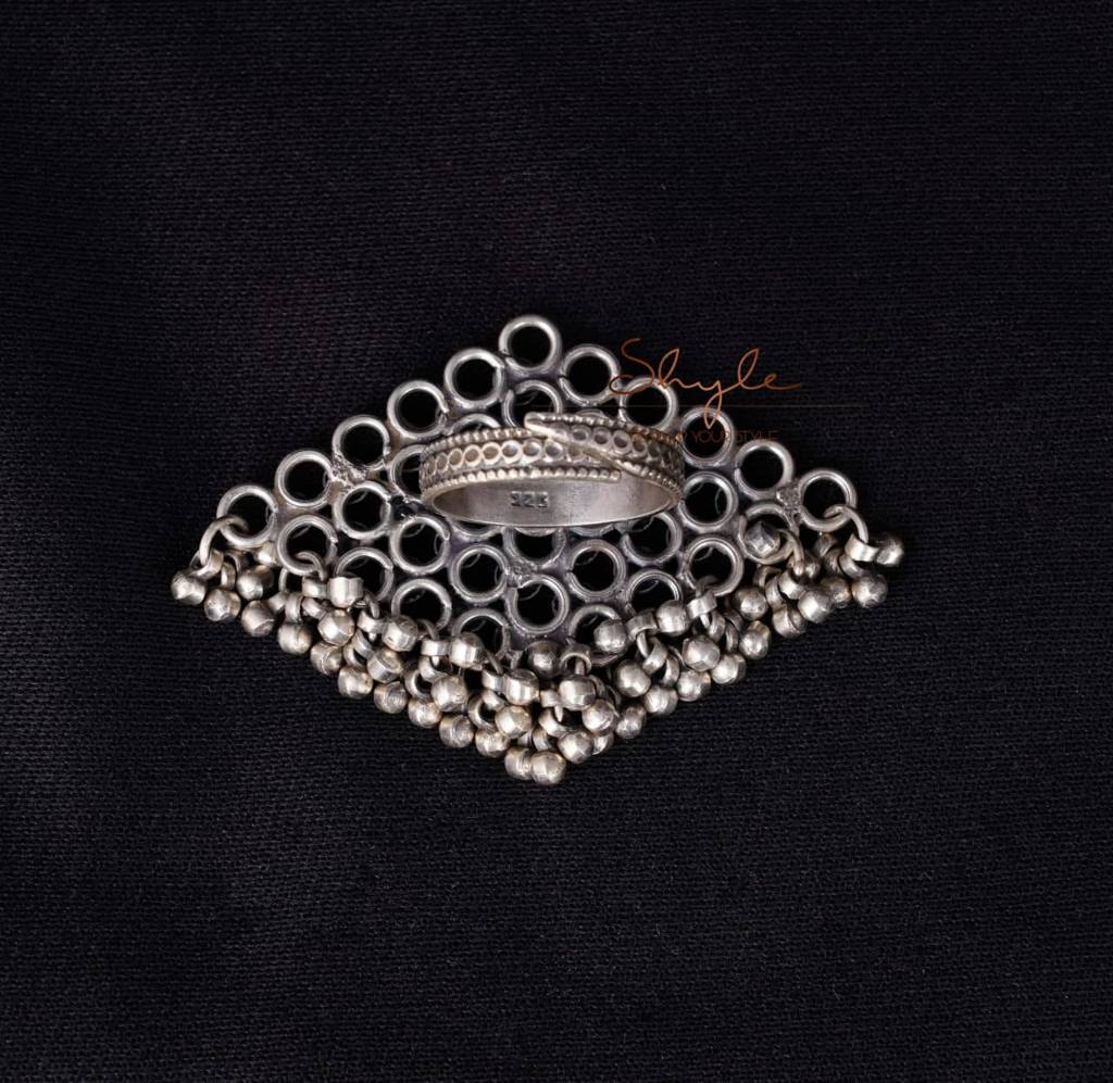 Tattva Intricate Jali Ghughri Statement Ring : SR2015