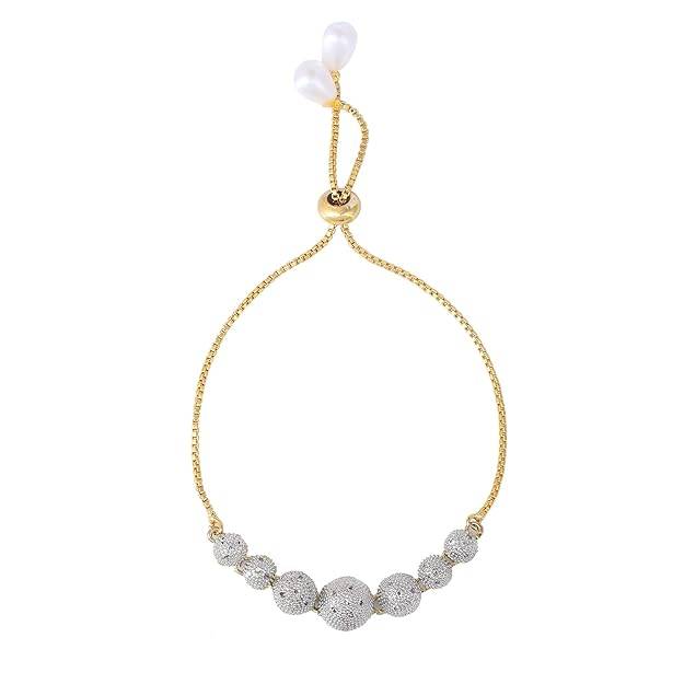ion Jewelry Combo Of Choker Necklace Set For Women: Gold & Rhodium Plated Sparkling White American Di : OSAKCOM006-2TNWENKERBRFN