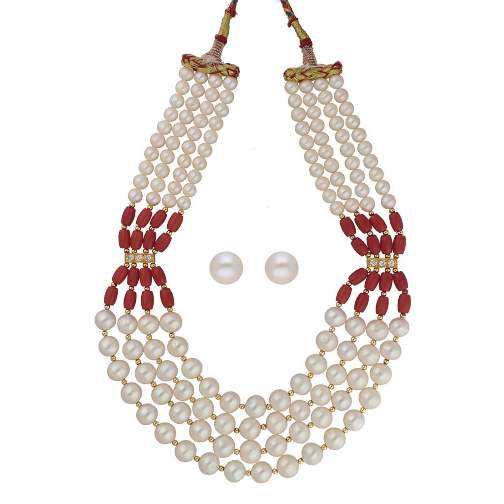 Sri Jagdamba Pearls Yashvi Pearl Necklaces : JPSEP-23-132