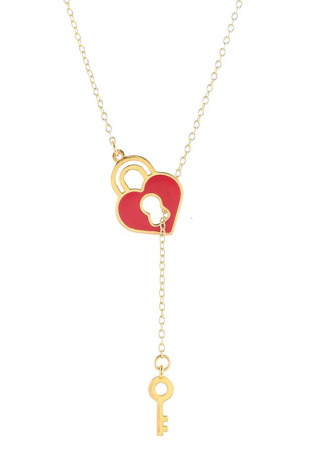 Valentine'S Day Collection Heart And Key Pendant Set : 8905124490770