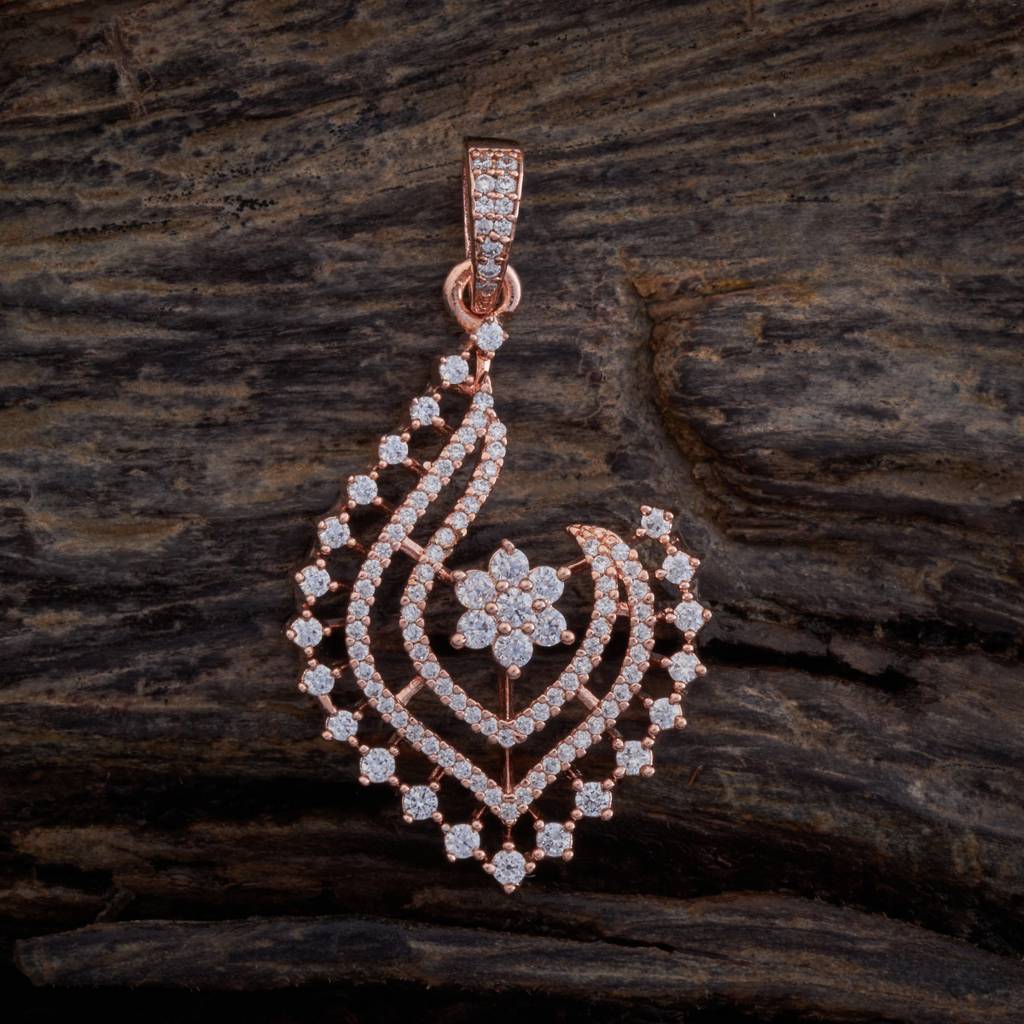Kushal'S Fashion Jewellery -Plated Party Zircon Pendant & Earring Set -172769 : 413350