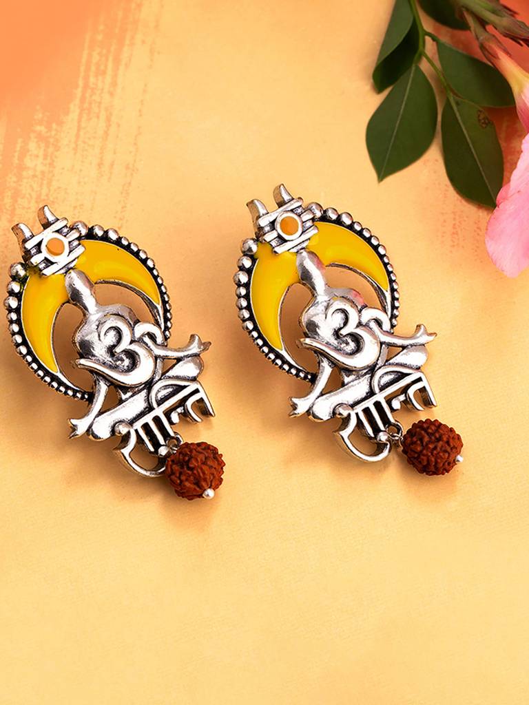Aham Brahmasmi Om Shanti Earrings : 8905124111880