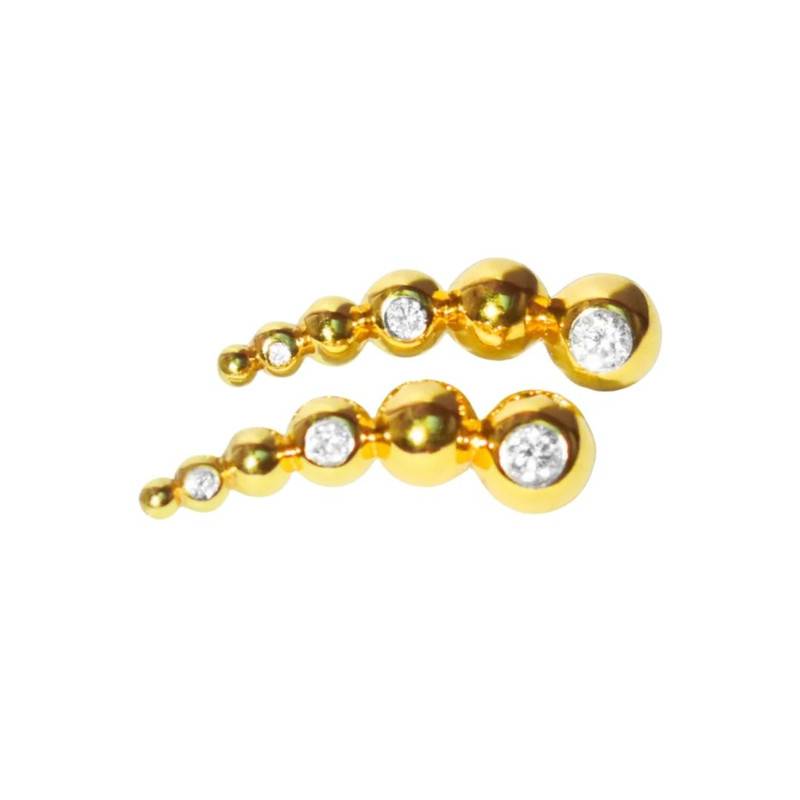 Growth Ear Cuffs-18K Gold Vermeil Sterling Silver : TSER-GRO-18G-14028