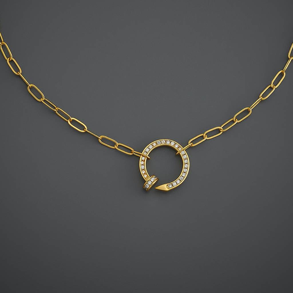 Kushal'S Fashion Jewellery  Plated Party Trendy Zircon Necklace-186786 : 445306