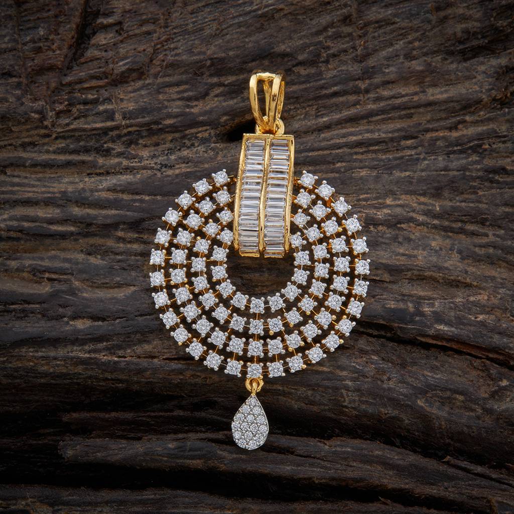 White Gold-Plated Party Zircon Pendant Set-377036 : 377036