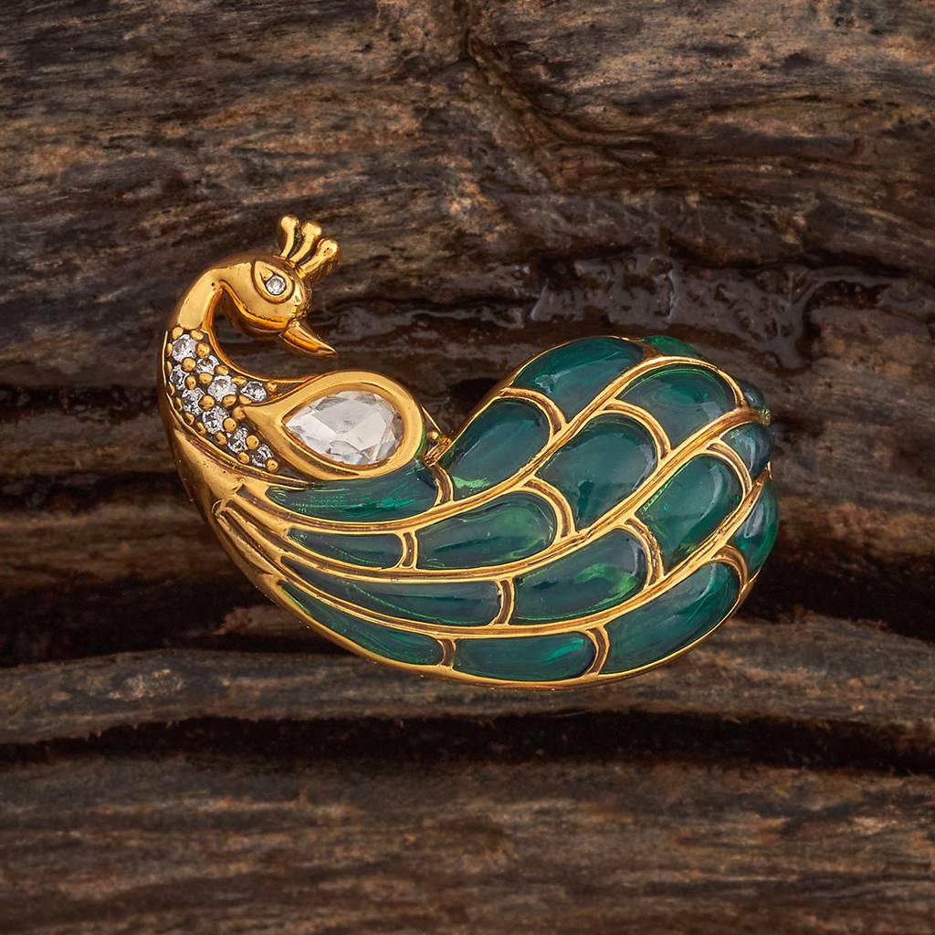 Kushal'S Fashion Jewellery Victorian-Plated Ethnic Kundan Finger Ring-182235 : 435319