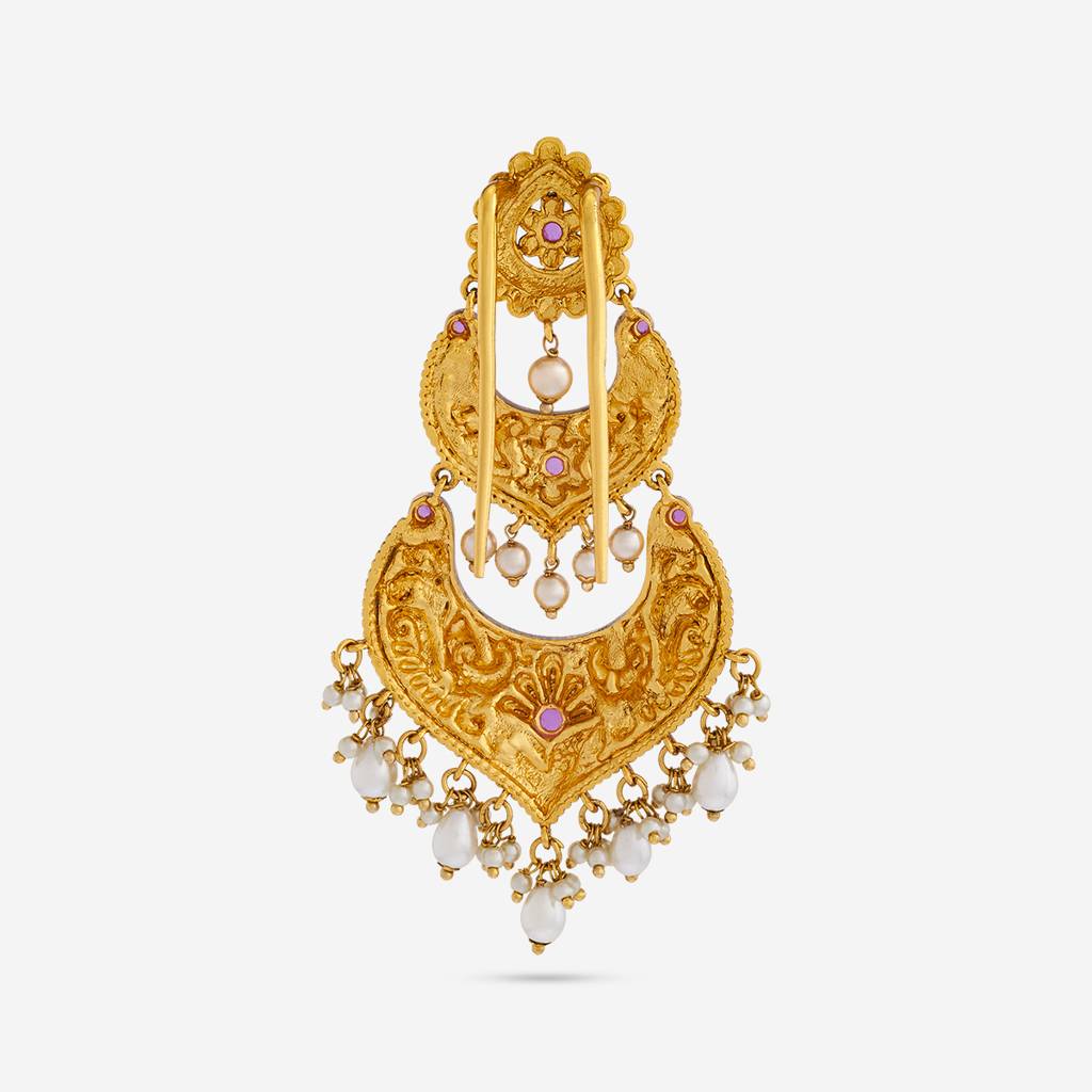 Plated Ethnic Antique Hair Brooch  -185165 : 442024