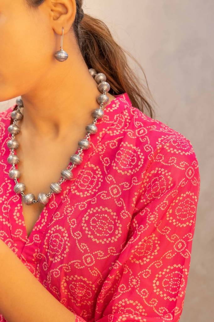 Moh Intricate Bead Sequence Versatile Necklace Set : SN304090