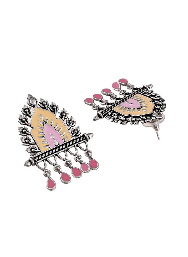 Antique Elegance Enamelled Temple Jewellery Set : 8905124458947