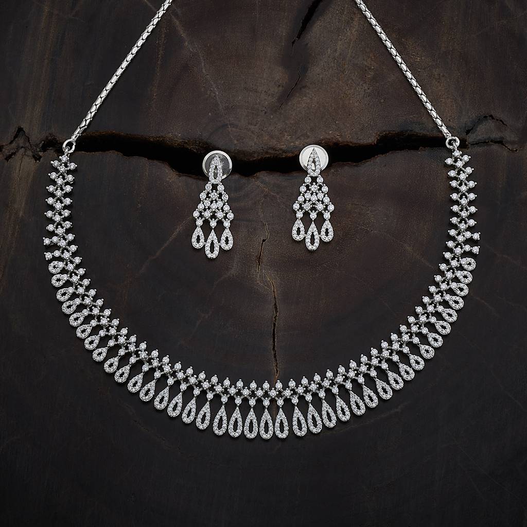 Party Zircon Necklace Set-169891 : 411565