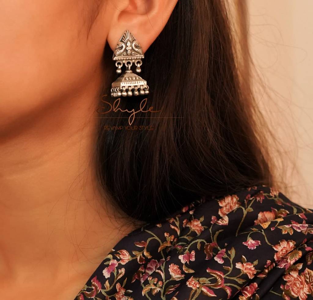 Mizoya Intricate Pyramid Jhumki : SE5501