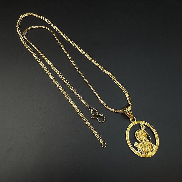 Fashion Jewelry Bhagawan Lord Rama Pendant For Men: Gold Plated Sacred  Raghunandana Shri Rama