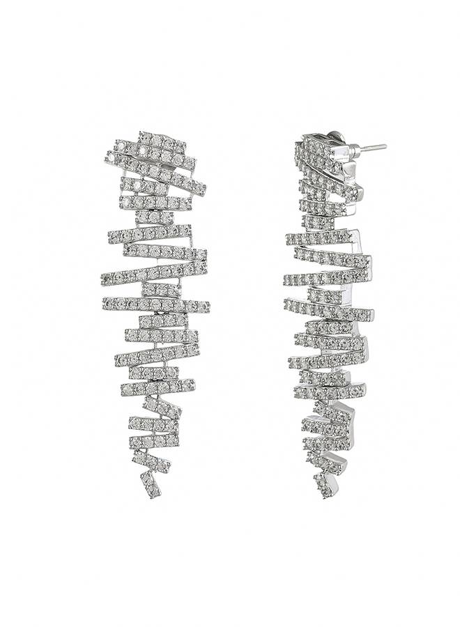 Mosaic Abstract Radiance Statement Earrings : 8905124518931