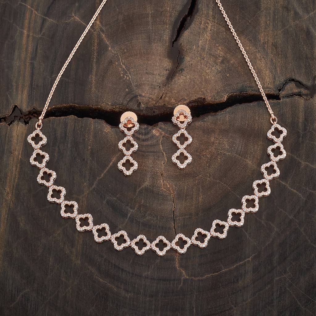 Kushal'S Fashion Jewellery  Plated Party Zircon Jewellery Set-185648 : 442797
