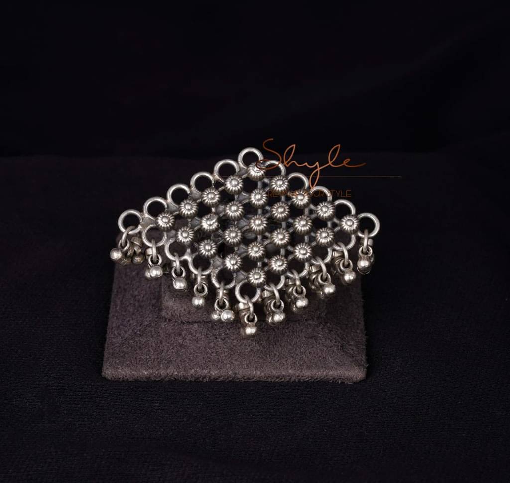 Tattva Intricate Jali Ghughri Statement Ring : SR2015