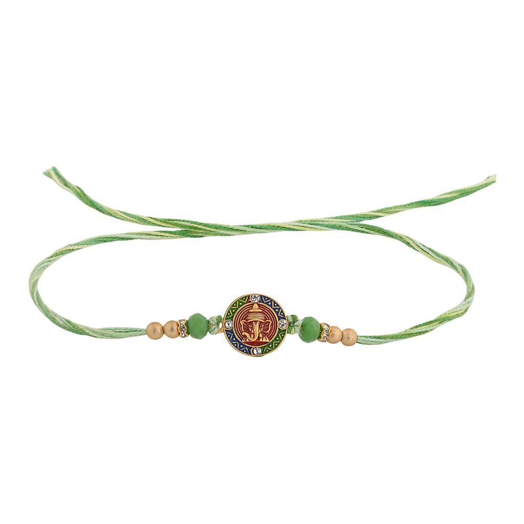 Thread Of Devotion Ganesha Rakhi For Brother : 8905124560374