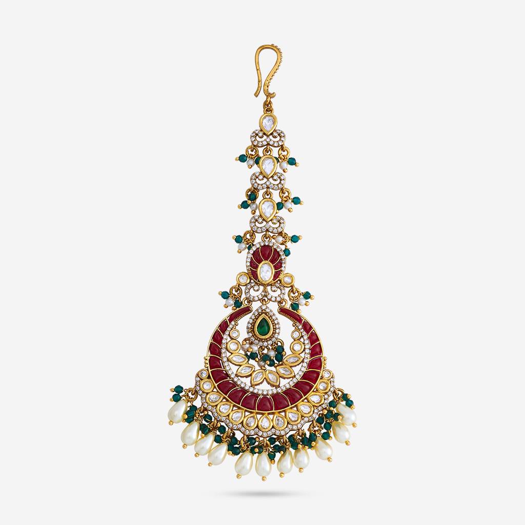 Ethnic Kundan Maang Tikka-186655 : 445078