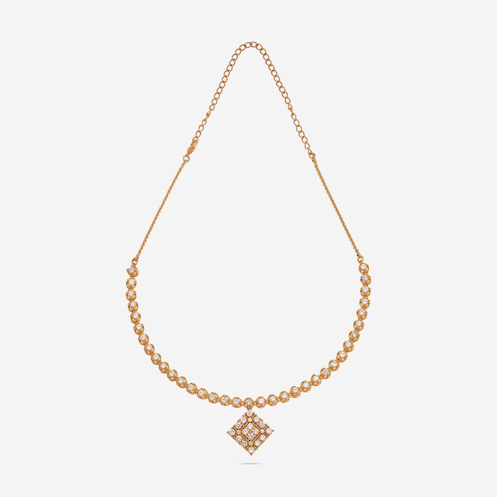 Party Zircon Necklace Set-186564 : 444841