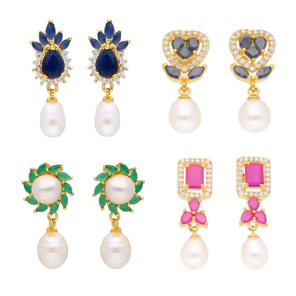 Blossom Drop Earrings Combo : JPER-23-905