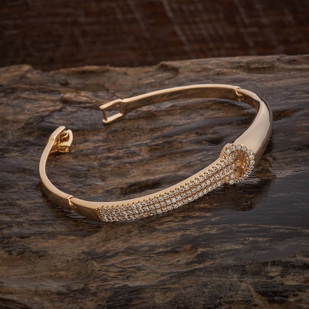 Kushal'S Fashion Jewellery  -Plated Party Zircon Kada-186994 : 445645