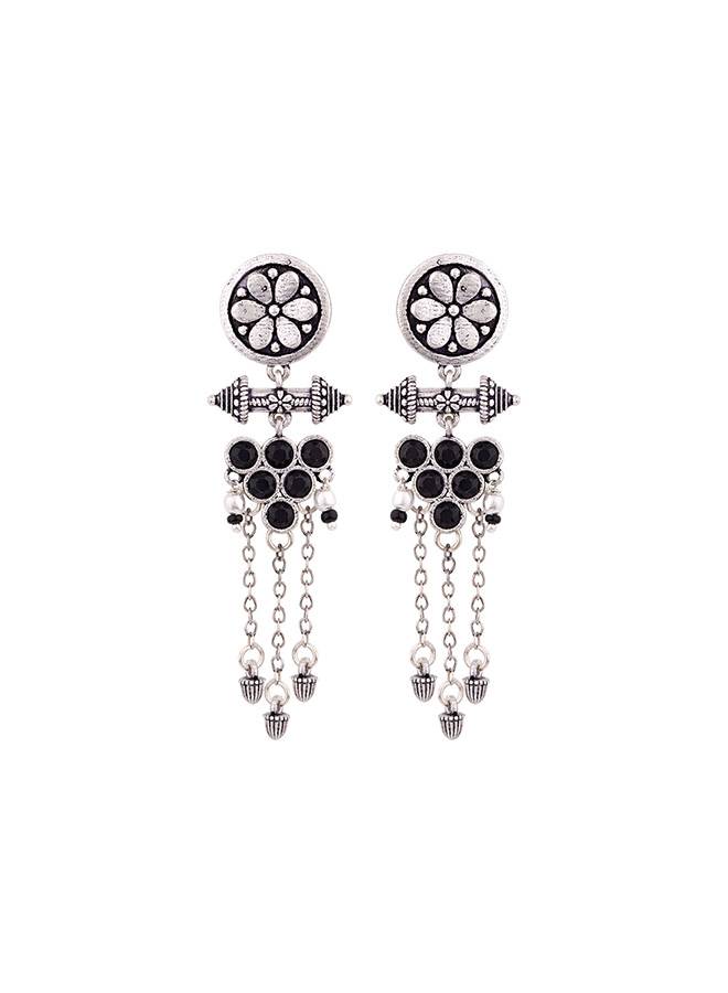 Nayantara Grapevine Pattern Drop Earrings : 8907617989358