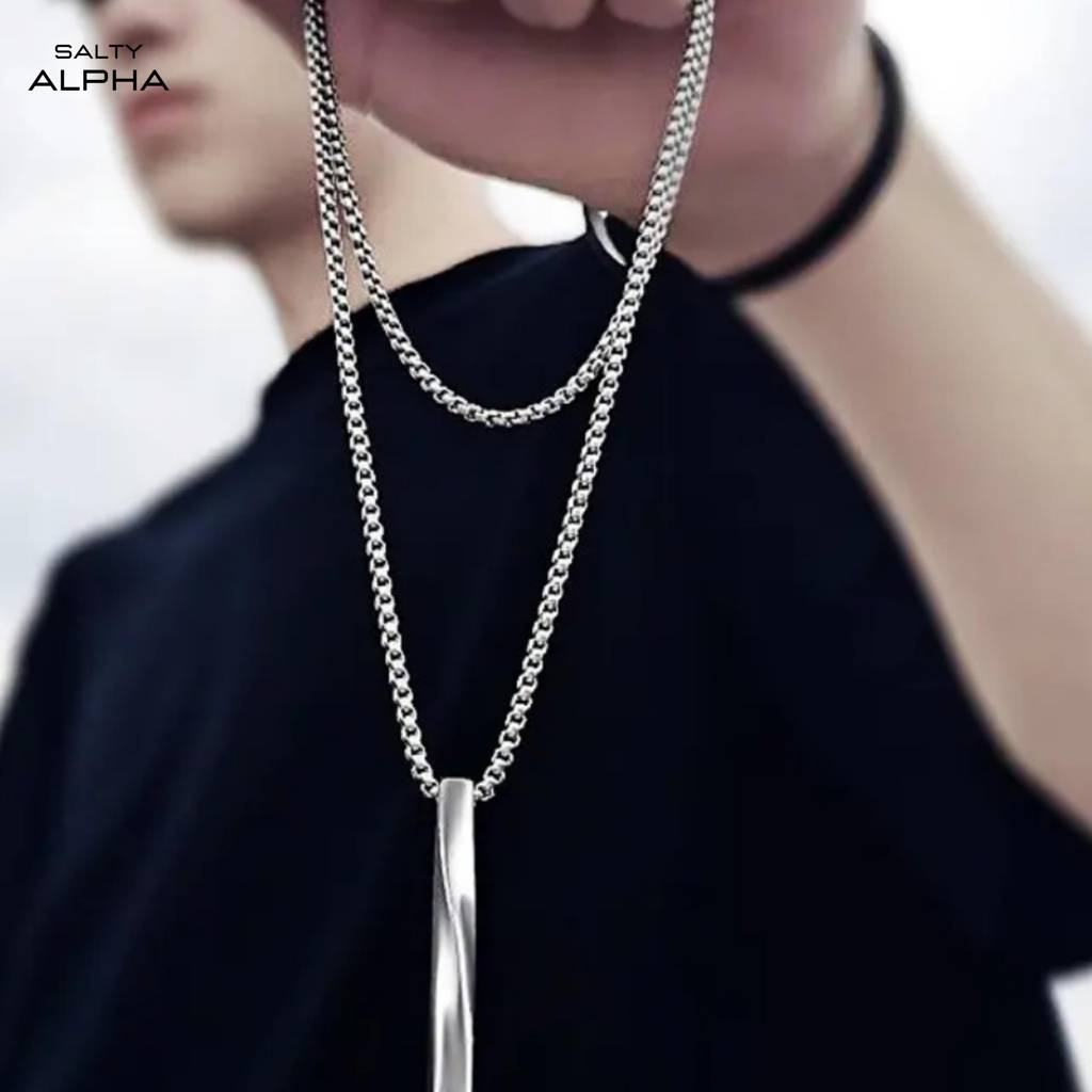 Salty Alpha Collier Silver Chain : MN1S0002