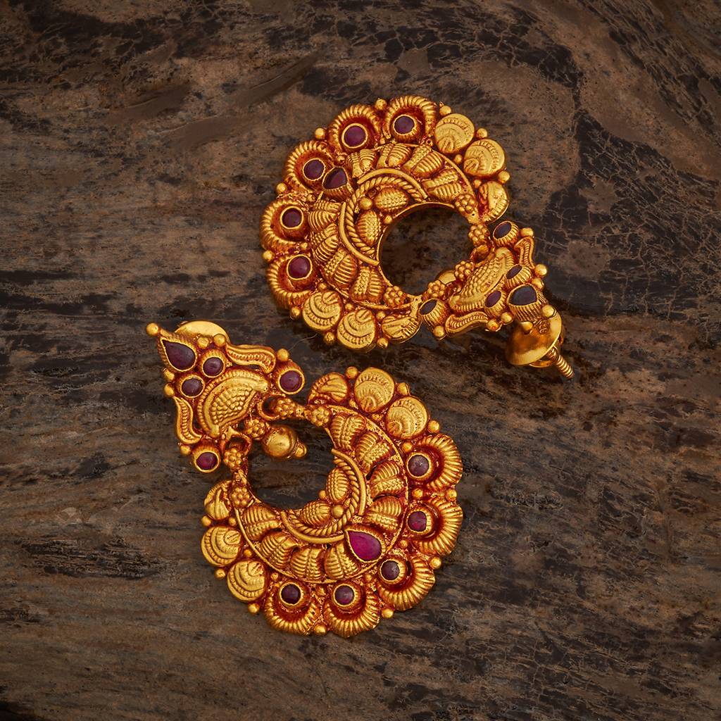 Kushal'S Fashion Jewellery Spherical Chandbalis Earrings-435230 : 435230