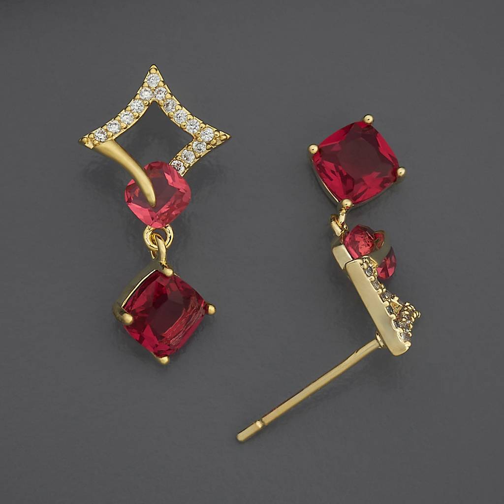 Kushal'S Fashion Jewellery Party Zircon Drop Earrings-185963 : 443496