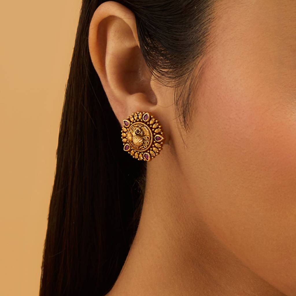 Kushal'S Fashion Jewellery Contemporary Studs Earrings-180072 : 430447