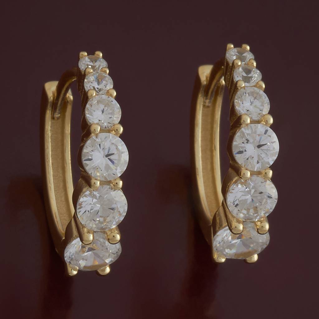 Kushal'S Fashion Jewellery -Plated Party 92.5 Sterling Silver Hoops & Huggies-180926 : 432576