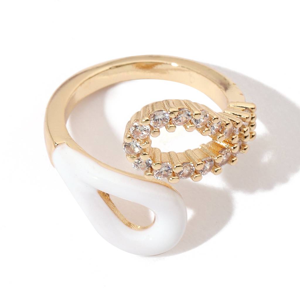 Diamond Loop Gold Ring : RS12890