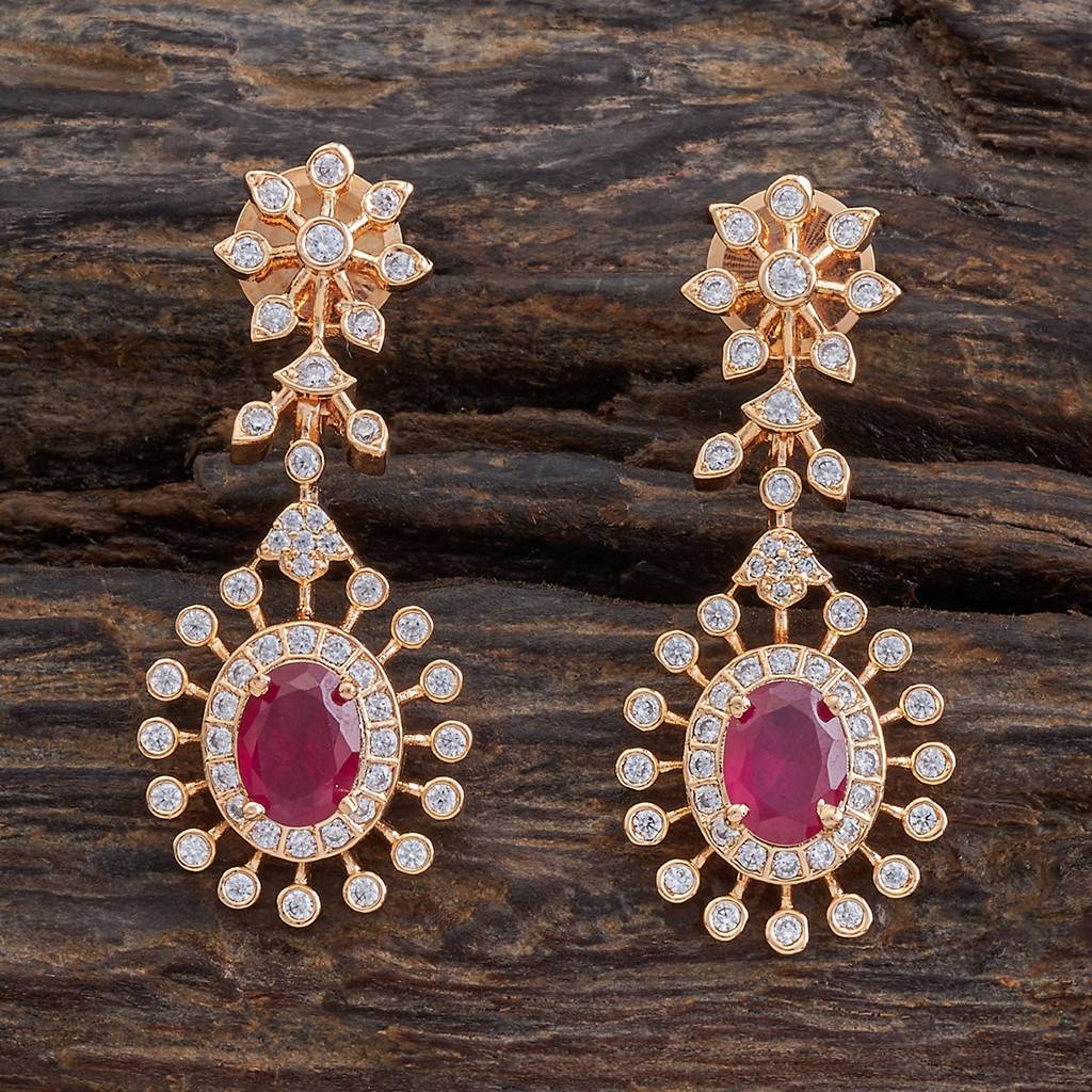 Kushal'S Fashion Jewellery Plated Party Wear Zircon Earring-175769 : 421340