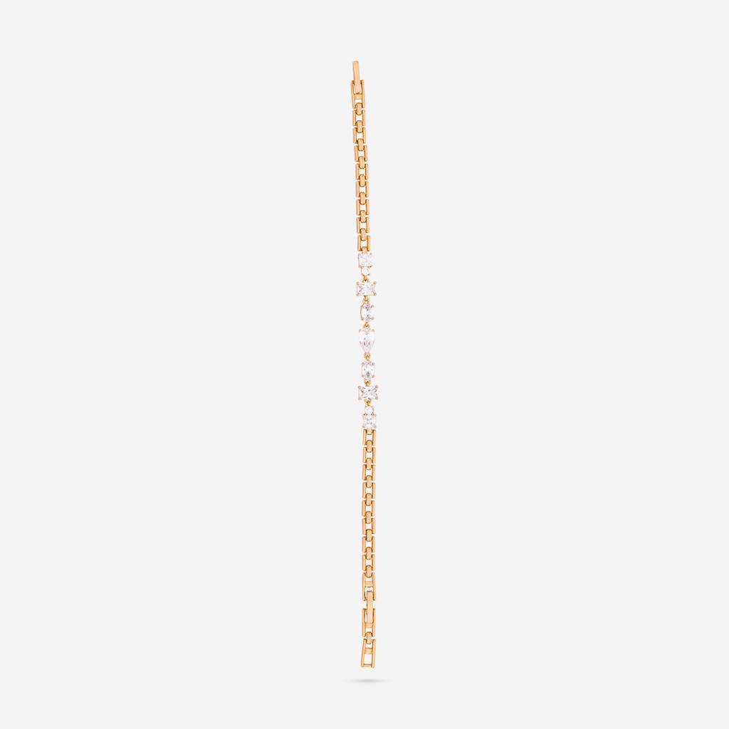 White Gold-Plated Party Zircon Bracelet  -449887 : 449887