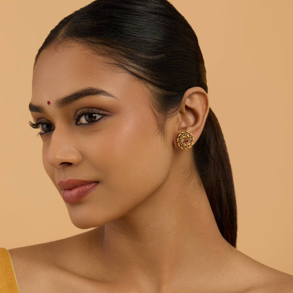 Kushal'S Fashion Jewellery Contemporary Studs Earrings-177438 : 425370