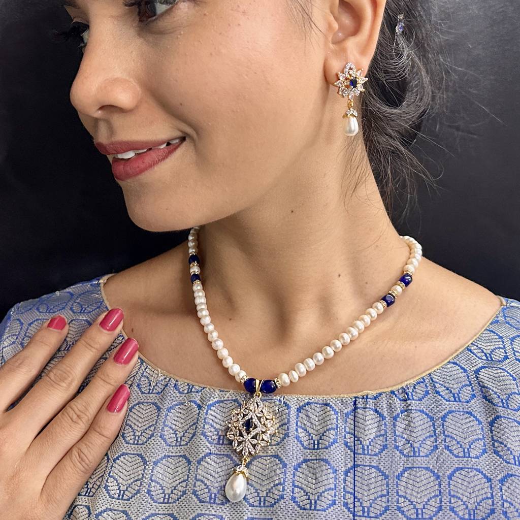 Kaya Pearl Necklace Set : JPSEP-24-040