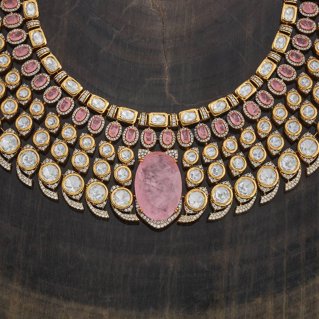 Ethnic Kundan Necklace Set-180283 : 430881