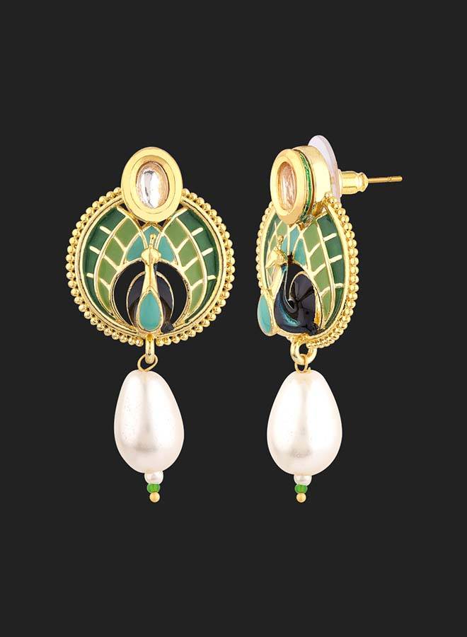 Manmayi Peacock Dance Earrings : 8907617979366