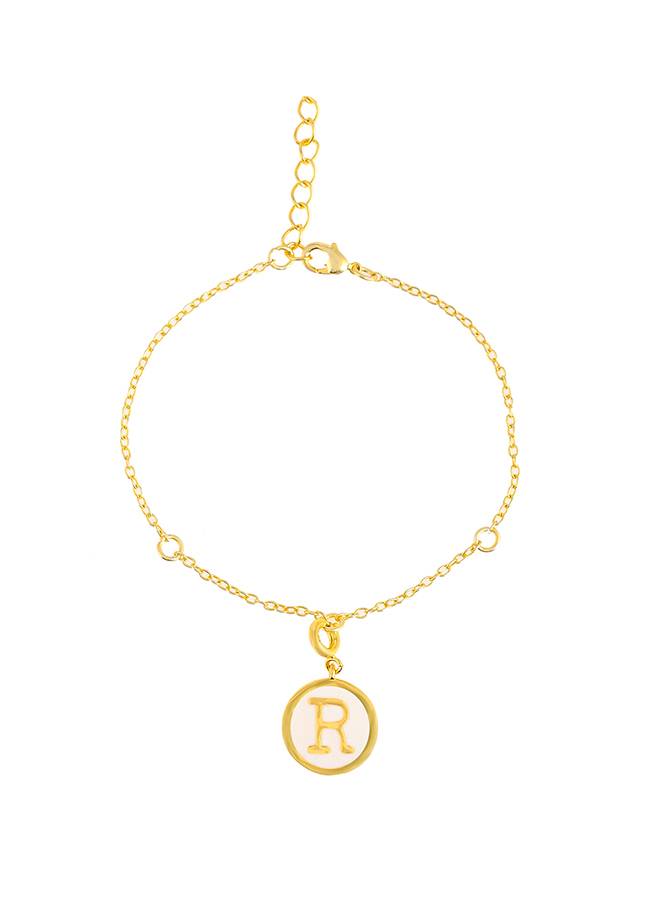 Valentine'S Day Collection Alphabet White Enamel Charm : 8905124491739