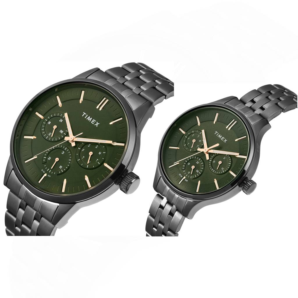 Timex Trendline Round 44Mm Analog Pair Watch - Tw00Pr317 : TW00PR318