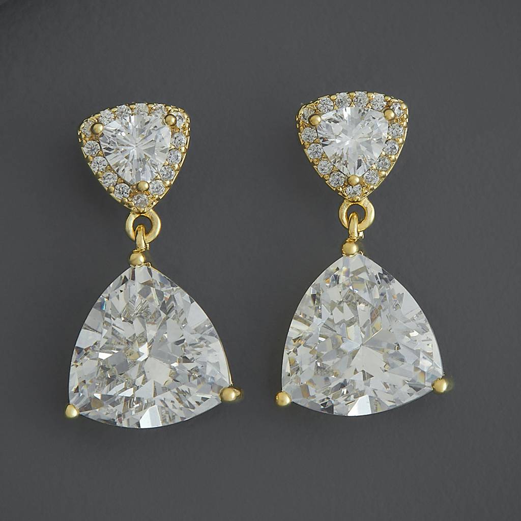 Kushal'S Fashion Jewellery Party Zircon Drop Earrings-186284 : 444281