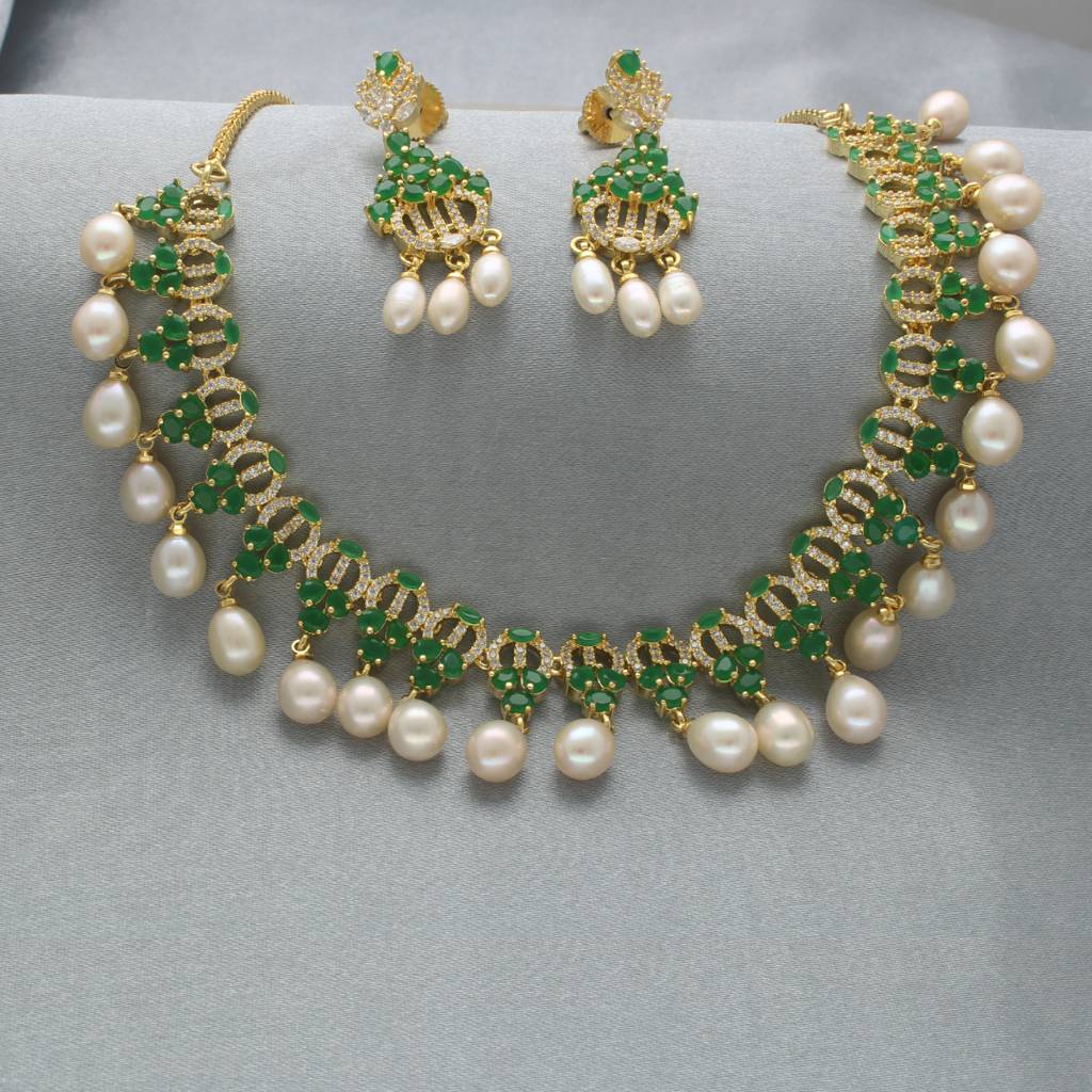 Jeevika 1 Line Pearl Necklace : JPAPL-23-24