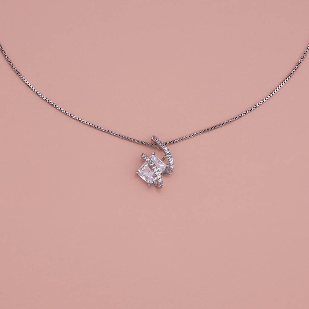 Kushal'S Fashion Jewellery  Plated Party Trendy Zircon Necklace-187032 : 445746