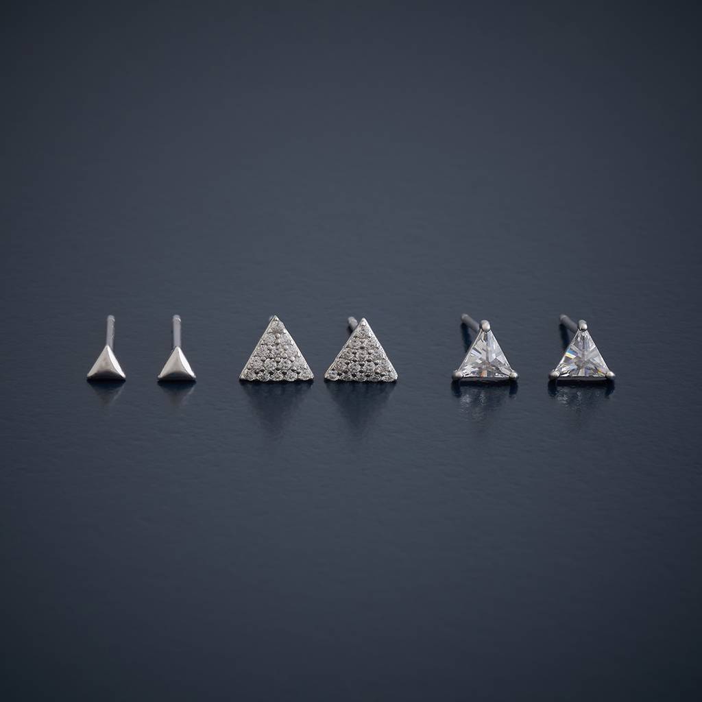 Kushal'S Fashion Jewellery  Plated Party 92.5 Sterling Silver Studs-176564 : 423212
